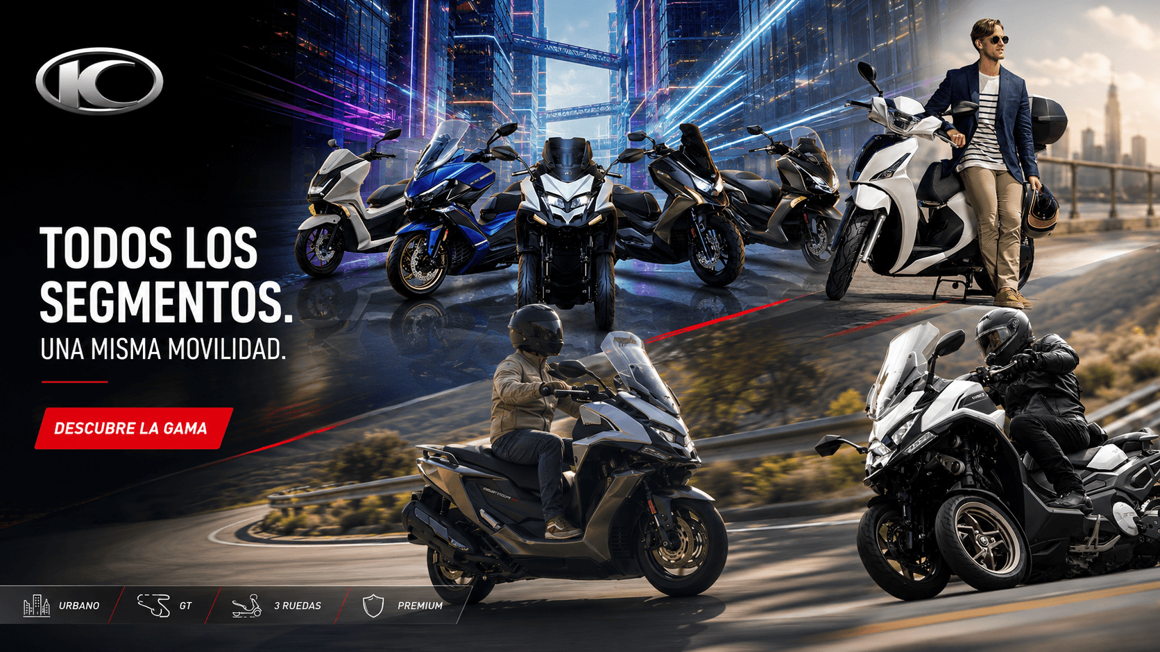 KYMCO - Todos los segmentos, una misma movilidad